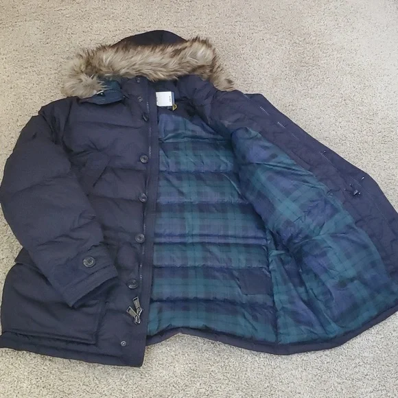 Polo by Ralph Lauren Blue Faux Fur Trim Parka. - Picture 9 of 9